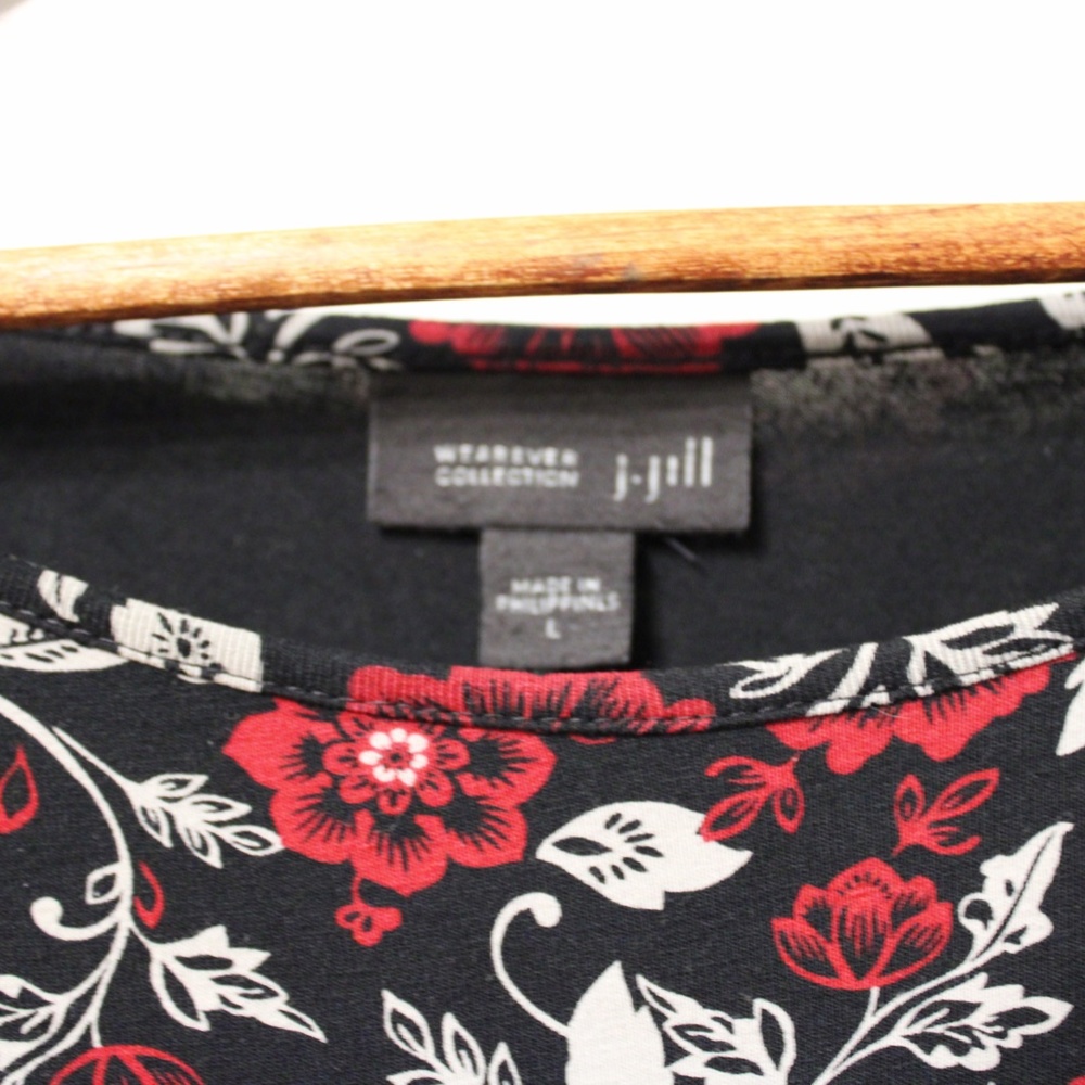J Jill Velvet & Floral Blouse - Picture 3 of 3